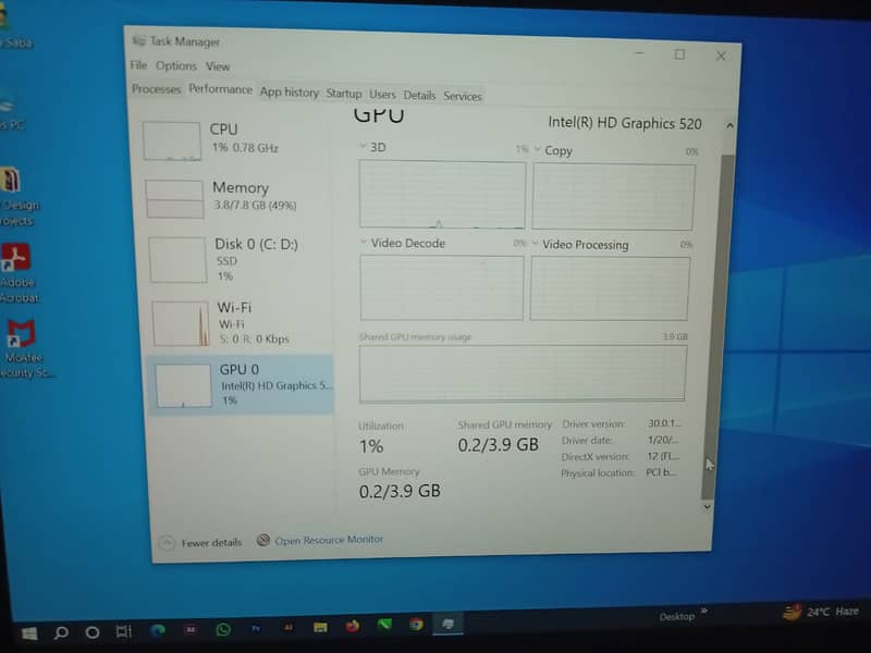 Intel(R) Core(TM) i7-6600 CPU @ 2.60GHz Dell laptop 4