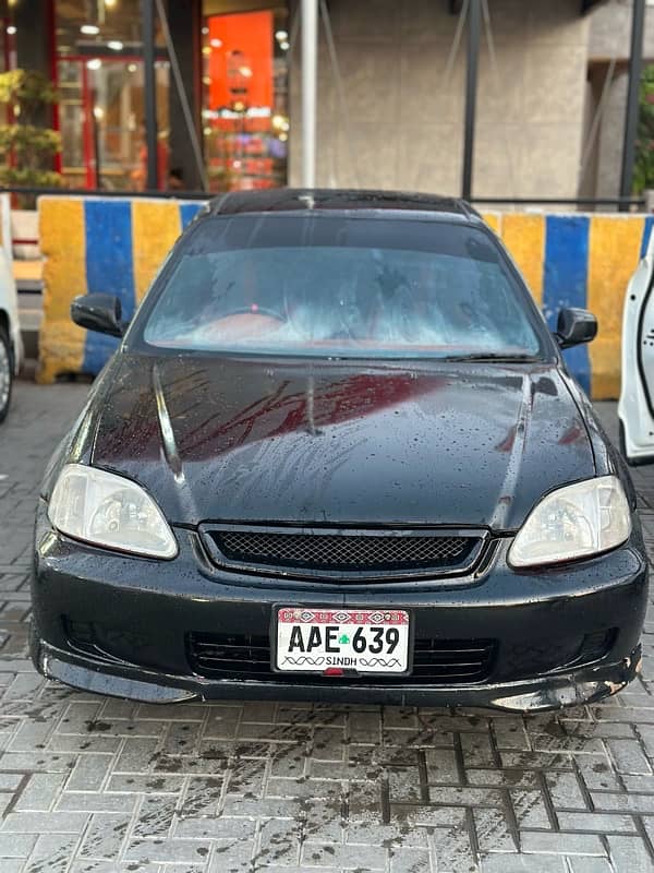 Honda Civic EXi 1996 Black Color 1