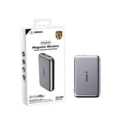 SIGMA METAL 10000MAH WIRLESS POWER BANK 22.5W FAST