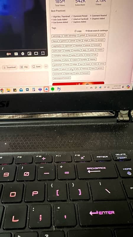 MSI GS 65 stealth Thin gaming n video editing laptop 3