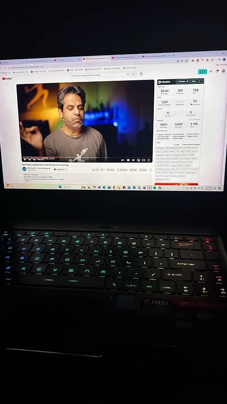 MSI GS 65 stealth Thin gaming n video editing laptop 7