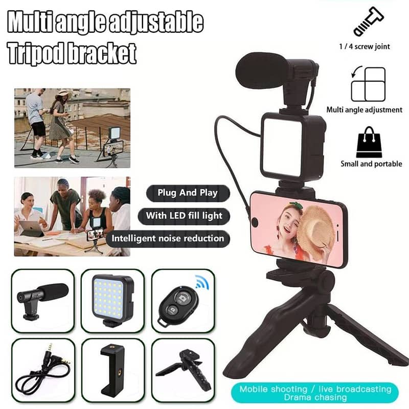 Video-Making Vlogging Kit With Microphone 2