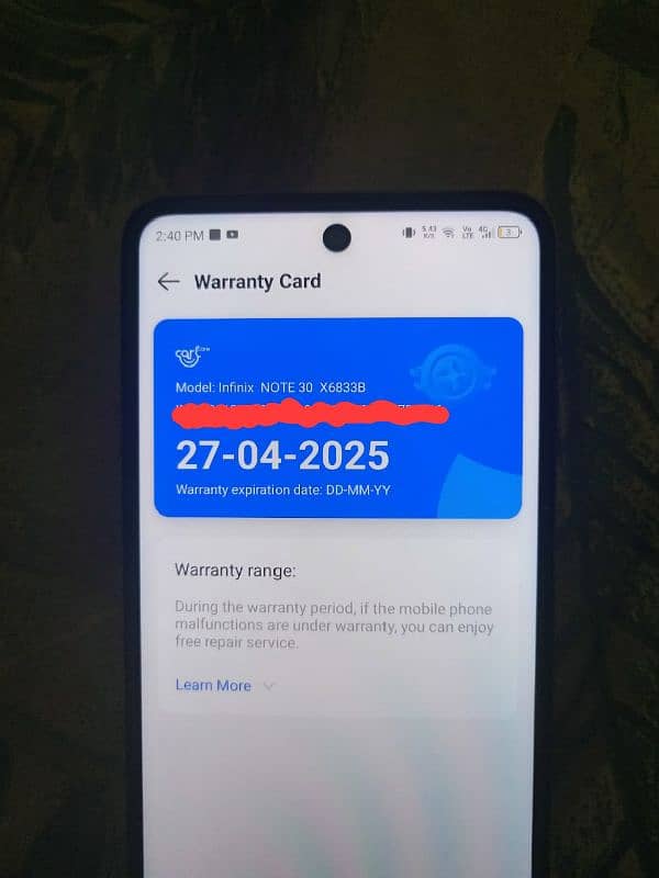 infinix note 30 with everything for sale in warranty 0