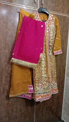 Bridal mehndi dress one time used