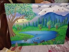 landscape painting for sale only Rs4000 0