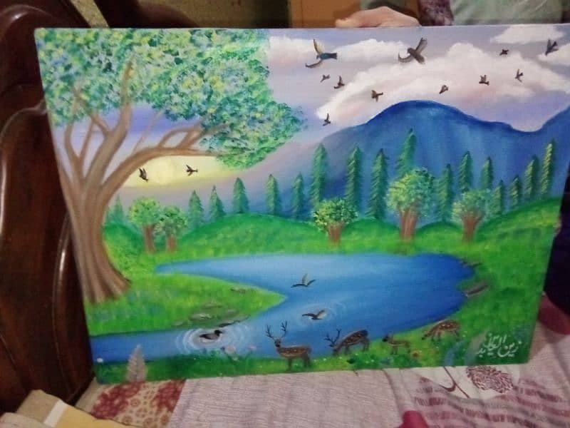 landscape painting for sale only Rs4000 0