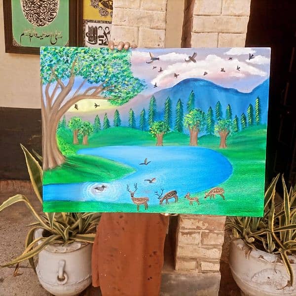 landscape painting for sale only Rs4000 1