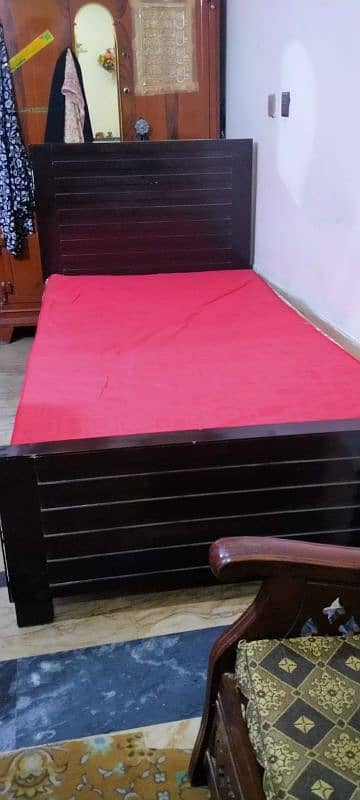 Single Bed & Molty Foam Mattress For Sale 0