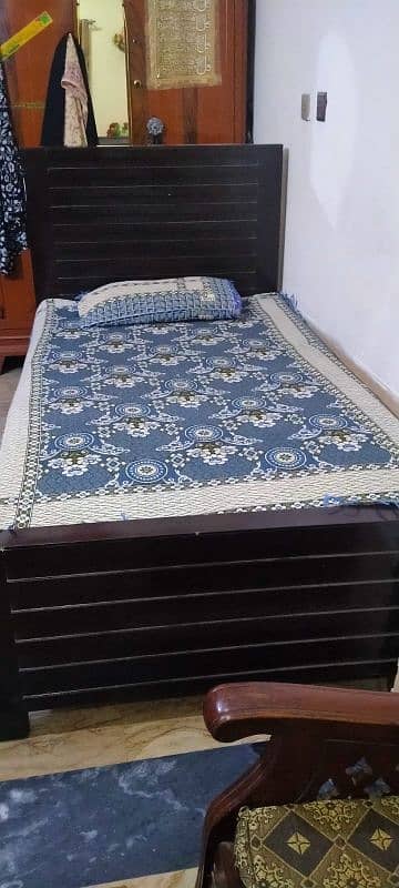 Single Bed & Molty Foam Mattress For Sale 1