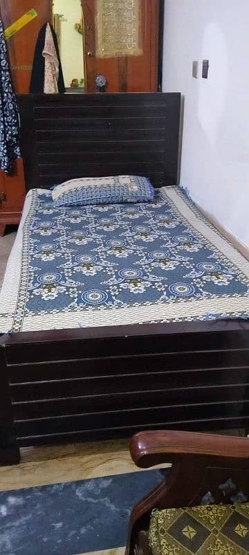 Single Bed & Molty Foam Mattress For Sale 2