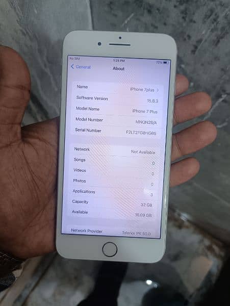 iphone 7 plus Non pta white colour 1