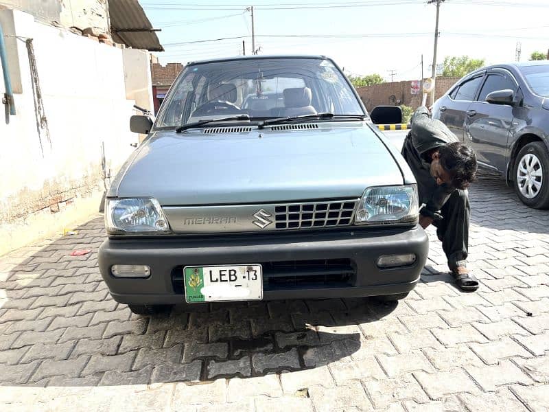 Suzuki Mehran VX 2013 lahore registered seal by seal total genuine 1