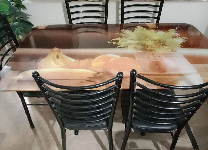 Dining Table With 6 Chairs Set 1