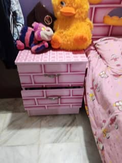 kids bed set with dressing and wardrobe