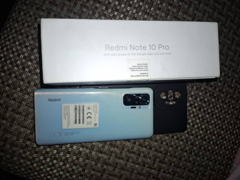 Redmi Note 10 Pro Glacier Blue brand new condition complete Box 0