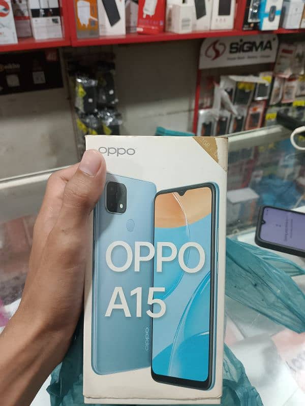 oppo a15 with box 3 64 3