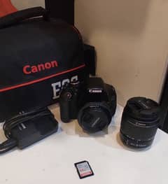 Canon 600D with Bag - 64 GB Card - 2 Lenses