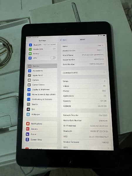 iPad Mini 5 Wifi+Cellular 64gb Complete Box 8