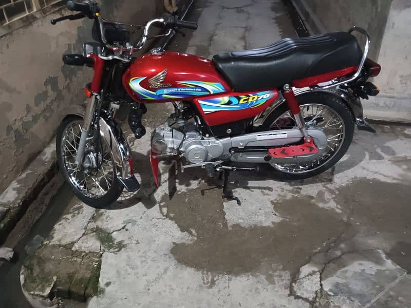 honda CD 70 2024 model good condition 3