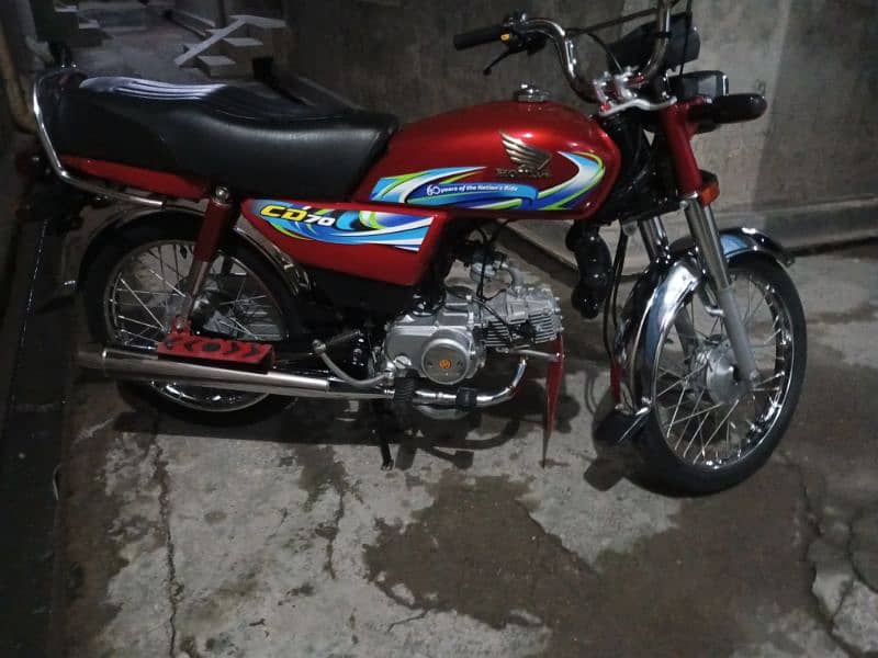 honda CD 70 2024 model good condition 8