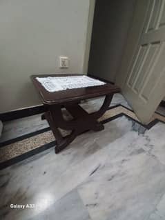 small good quality table with mirror top