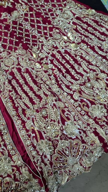 Bridal Chiffon Lehanga in good condition 3