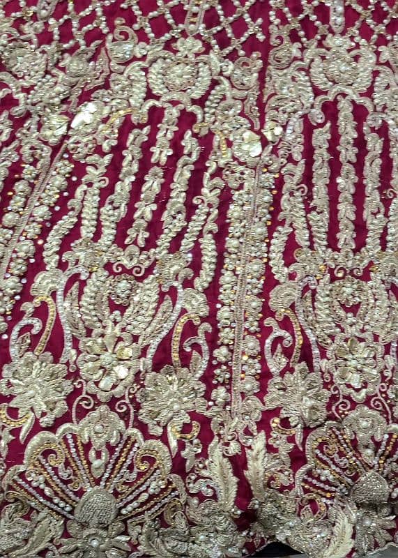 Bridal Chiffon Lehanga in good condition 4