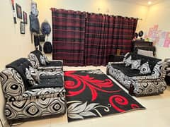 4 Seater Sofa Set with Carpet