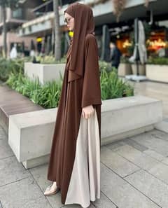 Georgette Full Abaya with stoller