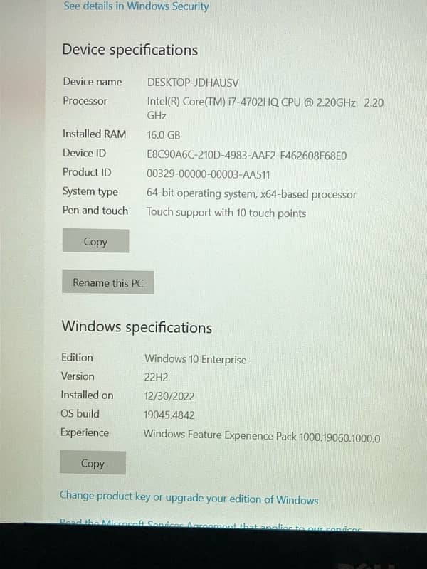 Dell M3800 4k display no issues 5