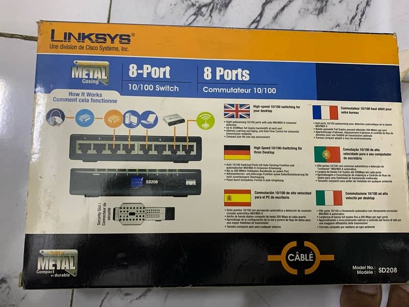 Cisco Linksys 8 Ports Switch 3