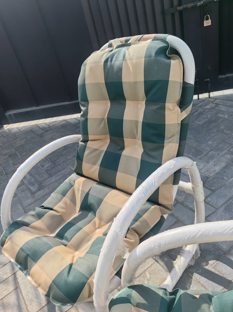 New PVC Outdoor chairs 4 Set 3