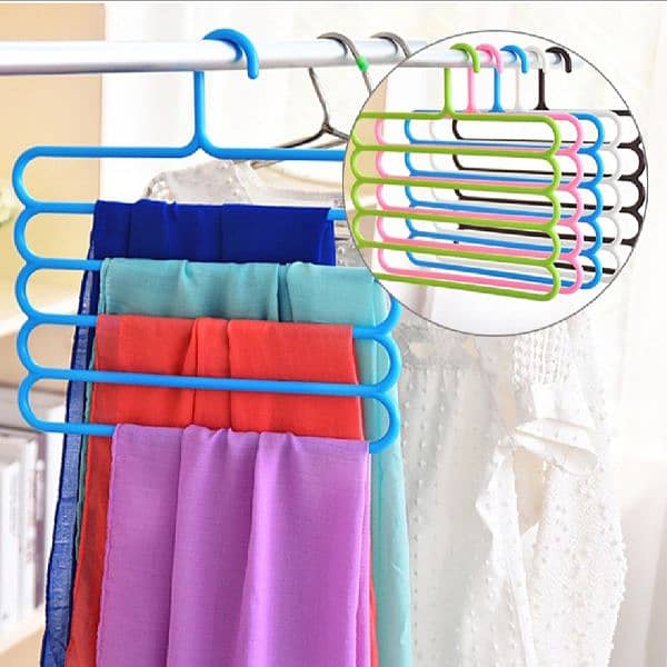 5 layers pant hanger Cloth organizer 3