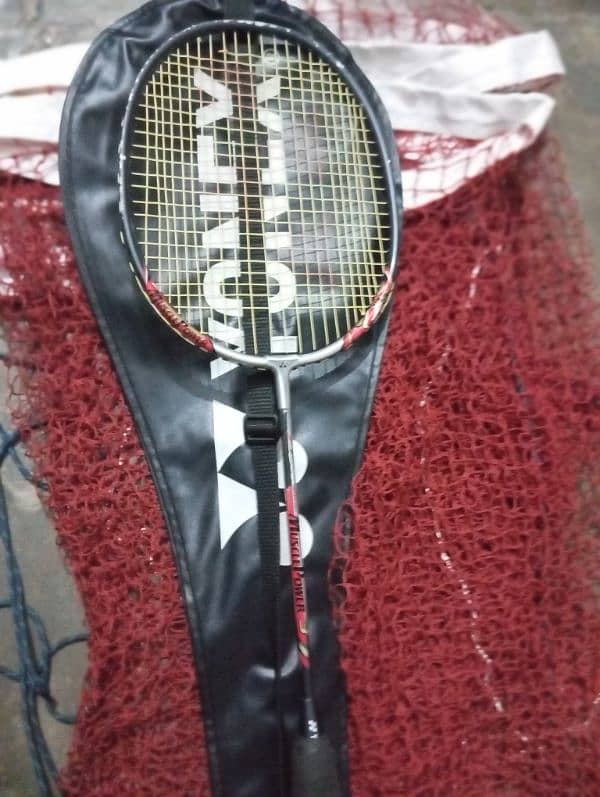 Yonex Dura 10 or Yonex Power Muscle or Victor Net 3