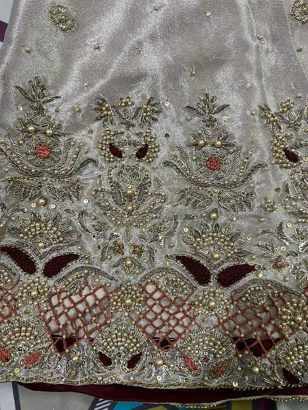 bridal sharara heavy dress excellent condition 0