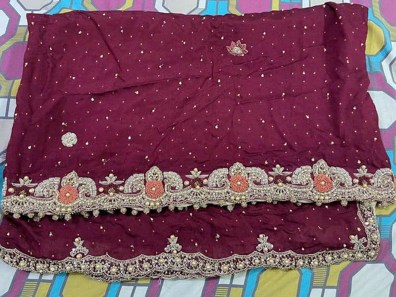 bridal sharara heavy dress excellent condition 12