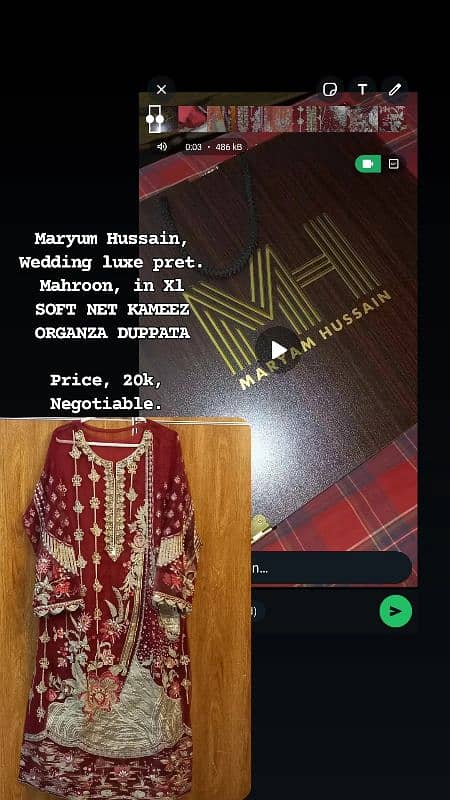 Wedding Guest Mahroon Suit Maryum Hussain 3