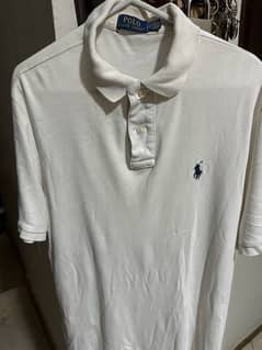 Ralph Lauren polo shirt in colour white