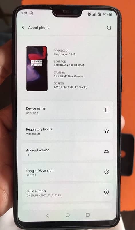 onePlus 6 8/256 Gb 6