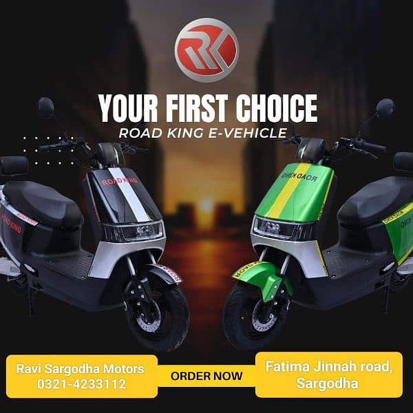 Road king Electric Scooty - F9 Model & Jannon Eco Model 1