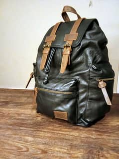 cow leather backpack