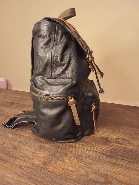 cow leather backpack 2