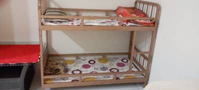 Children Double story Iron Bed with 2 Matres