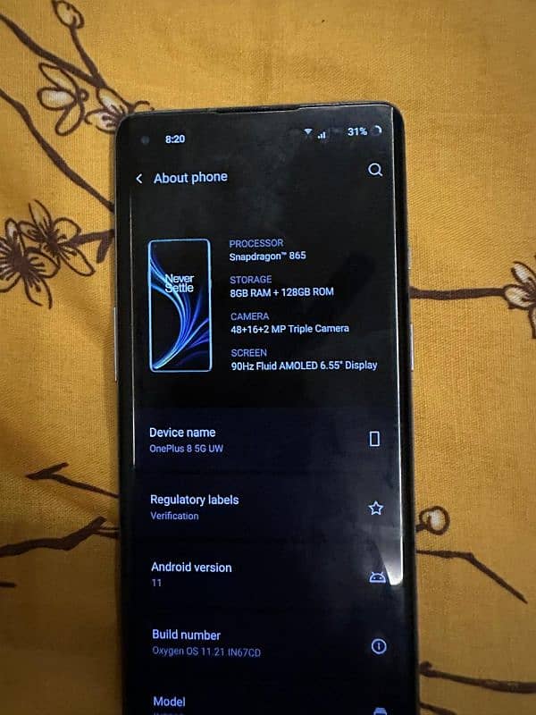 oneplus 8 5g global varient 1