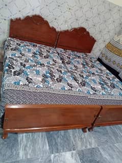 2 pure Tali solid wood single beds new condition (03304386536)