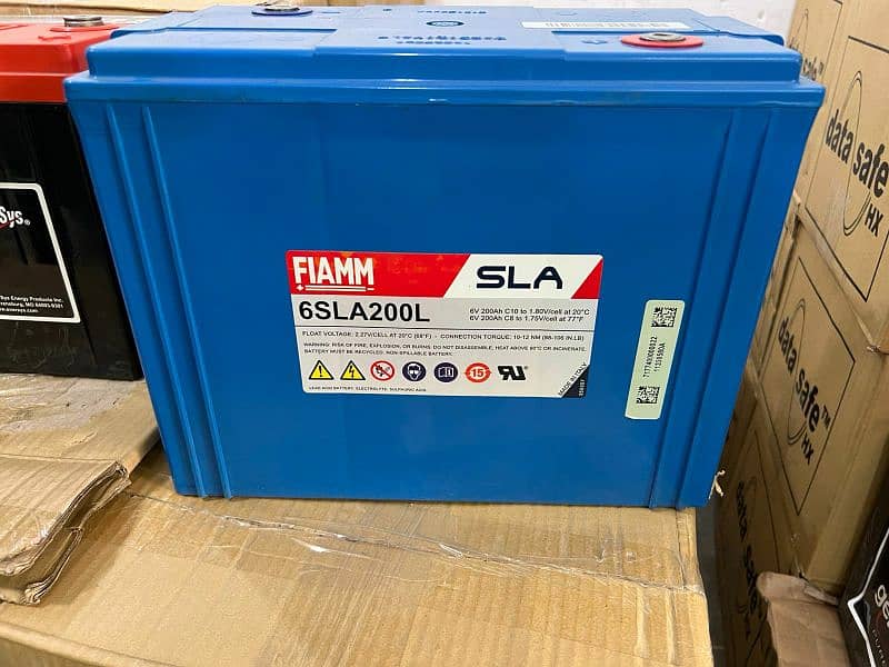 Fiamm 6v 200-Ah Dry Battery Cell Italy WhatsApp Plz 0333-4216873 0