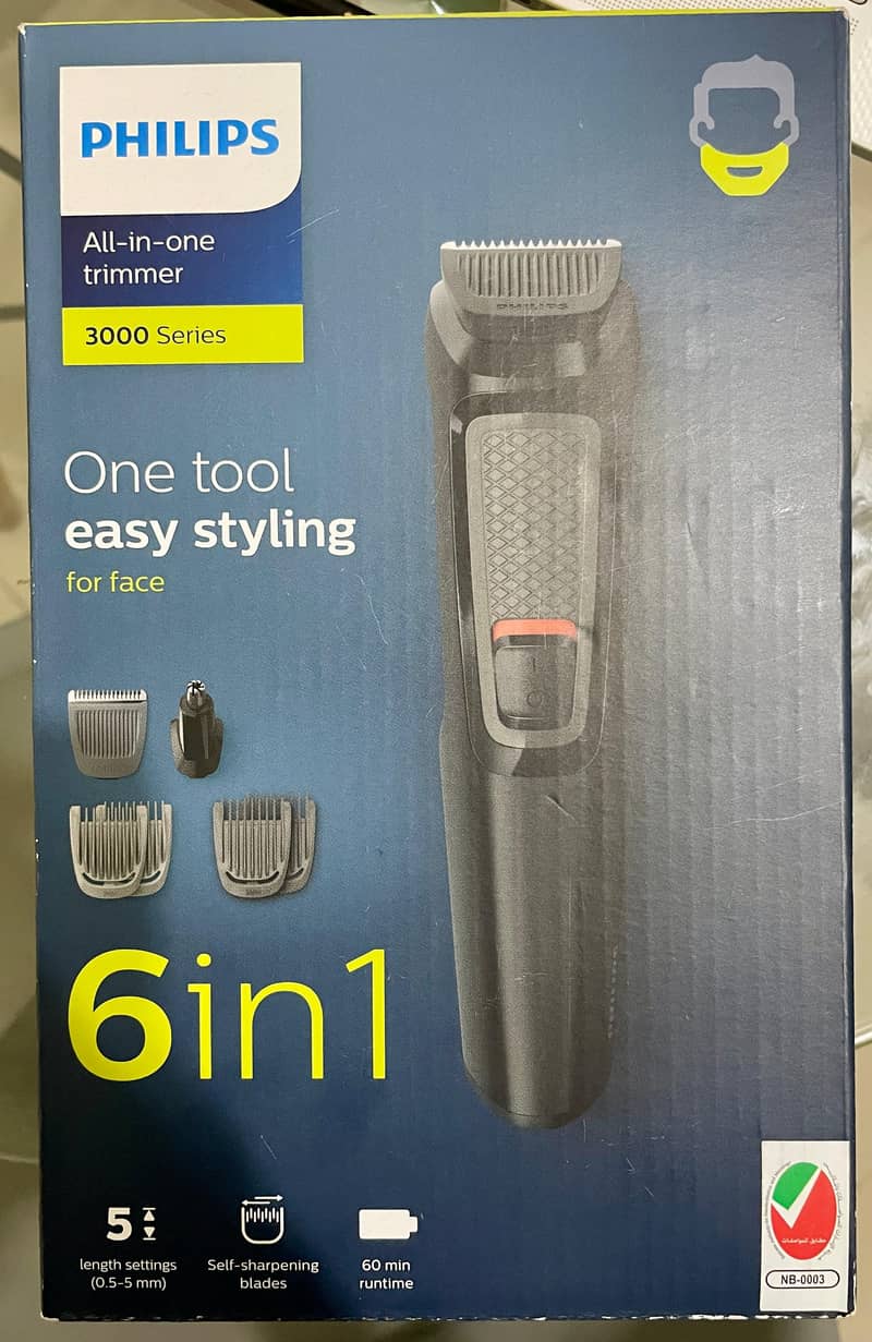 Philips Multigroom All In One Trimmer, 6 Tools, Beard & Nose, MG3710/1 0