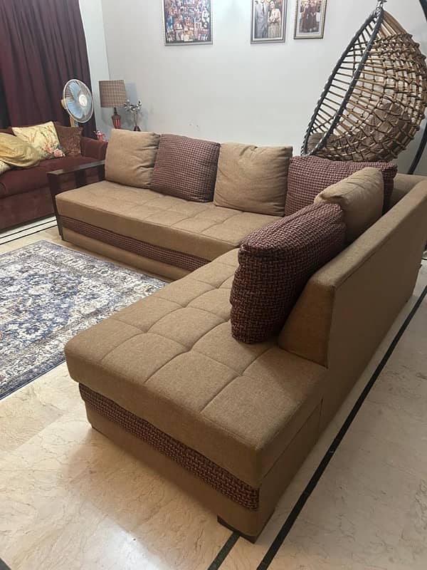 L shaped 7 seater sofa set 1