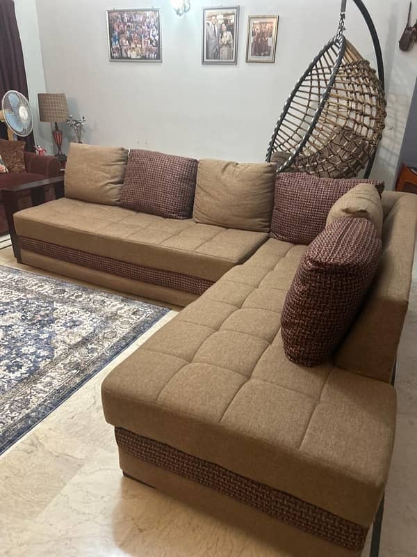 L shaped 7 seater sofa set 4