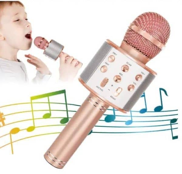 Bluetooth Handheld Karaoke Speaker Player Machine For Kids 0